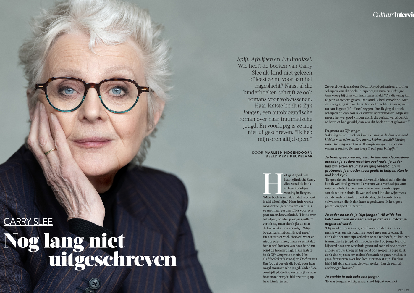 OPZIJ Carry Slee - Nog lang niet uitgeschreven