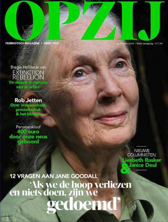 Opzij - Jane Goodall / Rob Jetten / Extincition Rebellion