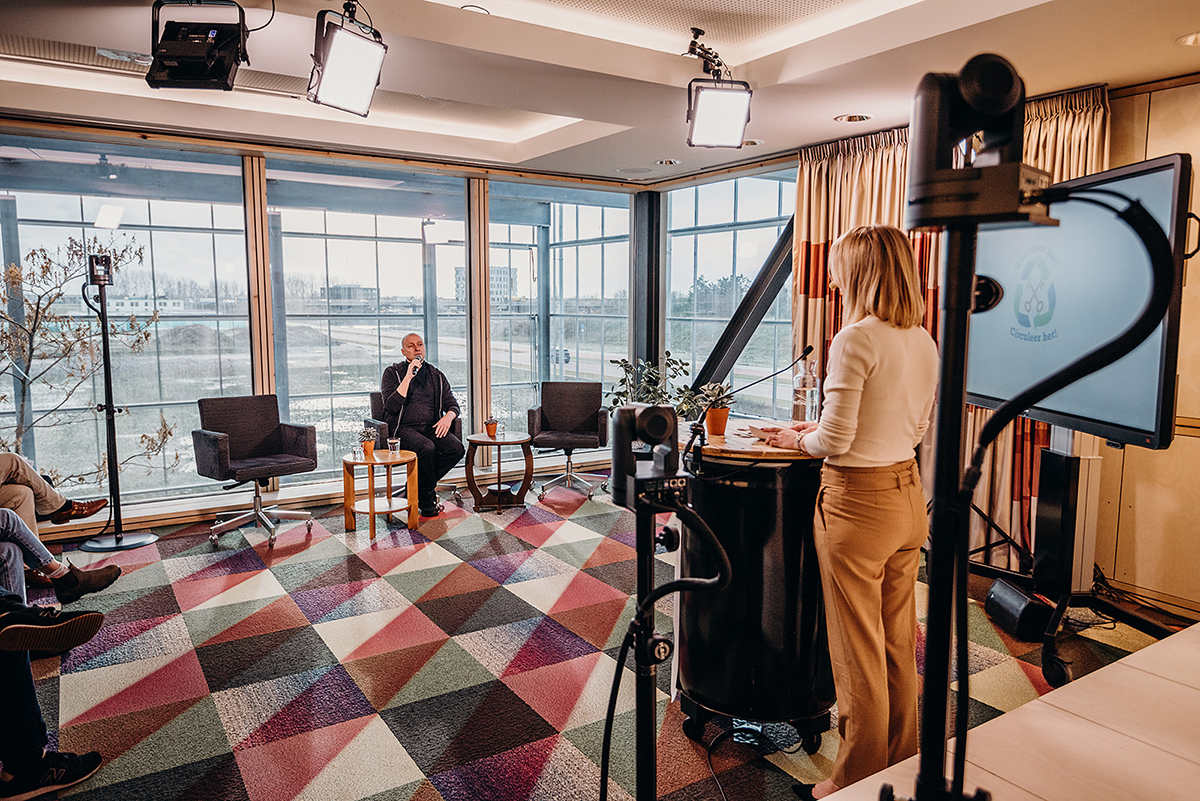 Live talkshow over circulair ondernemen van Gemeente Leiden.